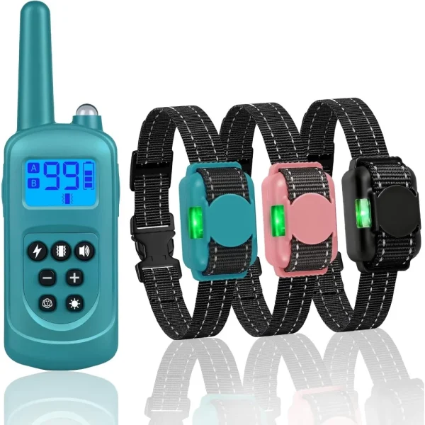 Compact 3 Dog Training Collar Remote 2000ft
